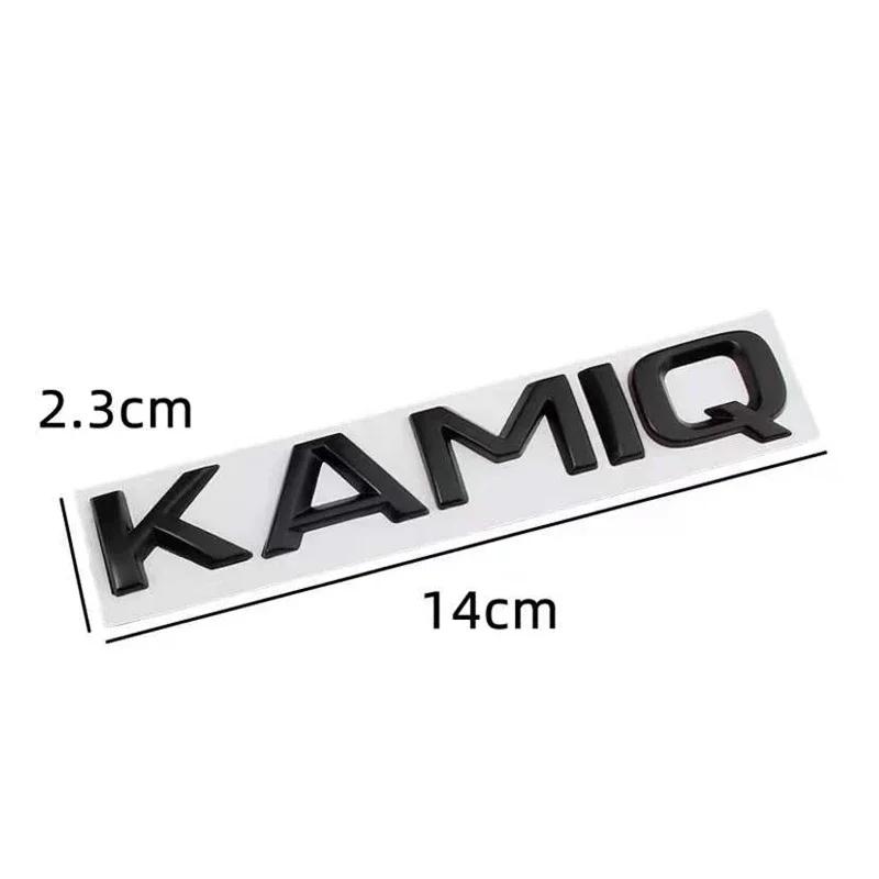 AFO1 1pcs 3D Metal High Quality Silver/black Car Letter Emblem Rear Tail Trunk Decals Badge Sticker Decal Styling For Skoda