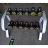 Fixed Rubber Dumbbell Set with Rack