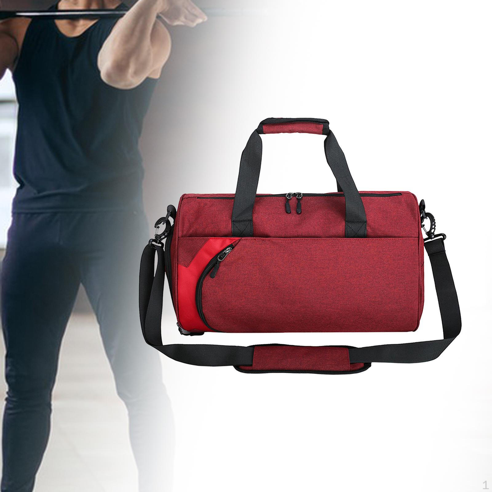

Travel Duffle Bag Carry on Overnight Sports Gym Crossbody for Fitness червоний