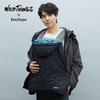 BabyHopper WT Quilted Winter Cape, Size 25, Black, Lightweight, Warm, Breathable, Water-Resistant, Stroller-Friendly, Quilted Fabric, CKBH0140900
