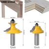 2pc Wainscoting Roman Ogee & Pedestal Router Bit C3 Carbide Tipped Wood Cutting Tool 1/2inch 12mm Shank Woodworking Router Bits