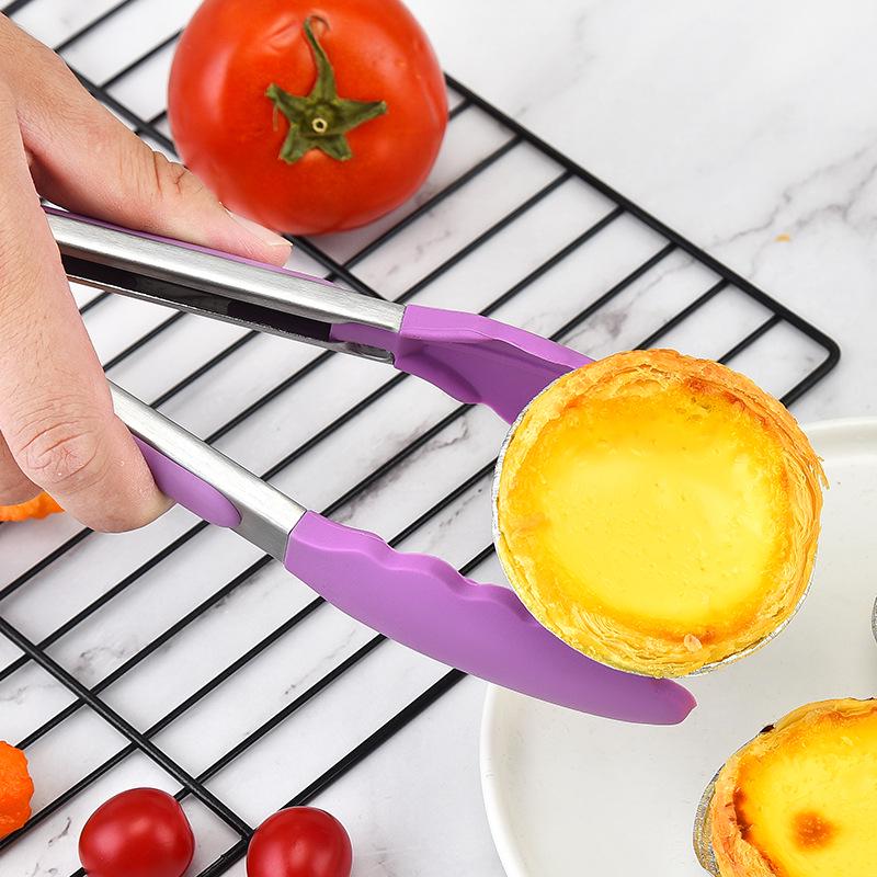 Silikon Edelstahl Steak- & BBQ-Zange - Küchen- & Backwerkzeug