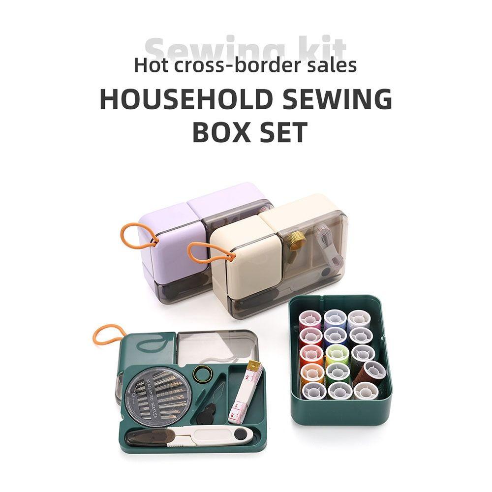 

Threads Hand Sewing Tool Kit Hand Sewing Needles Needle Thread Kit Household фіолетовий
