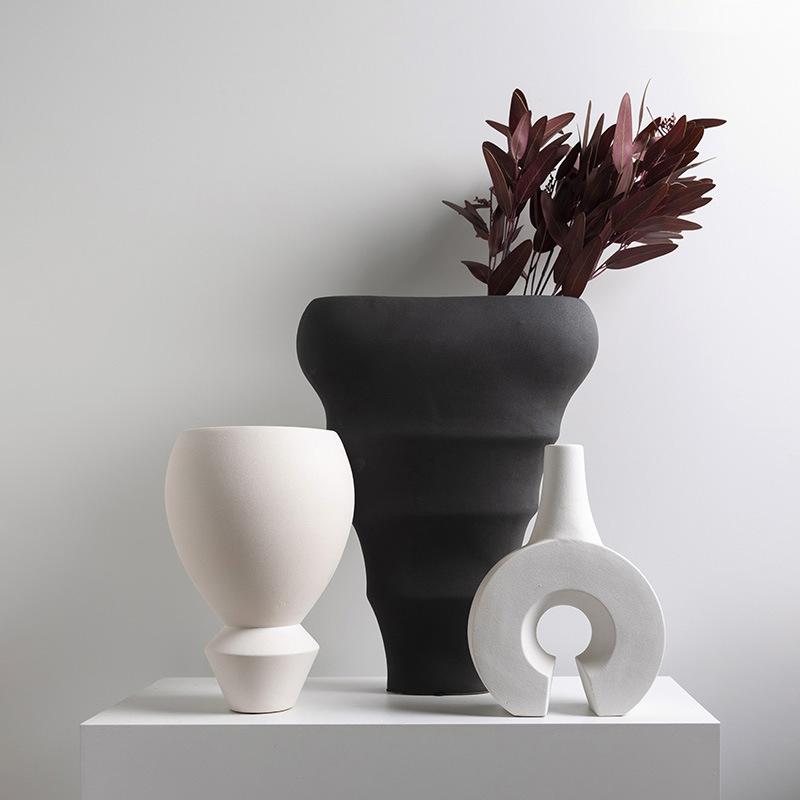 

Ceramic Vase Geometric Irregular Flower Arrangement Accessories Decorative Furnishing Articles Terrarium Vases Home Decor