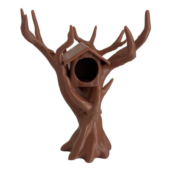 

Jumping Spider Tree House Climber Hideout Tree-shaped Spider Hideaway Climbing Hiding Combo House for Small Critters Insect Pets Spider Enclosure 1pc коричневий