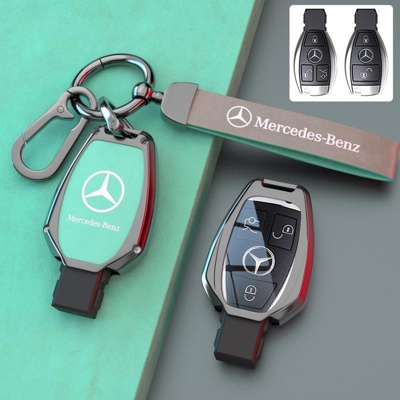 Car Key Case Full Key Case Cover Holder For Mercedes Benz A B C E Class GLS GLA GLK GLC CLS CLA AMG W204 W205 W212 W463 W176 GHIJK1