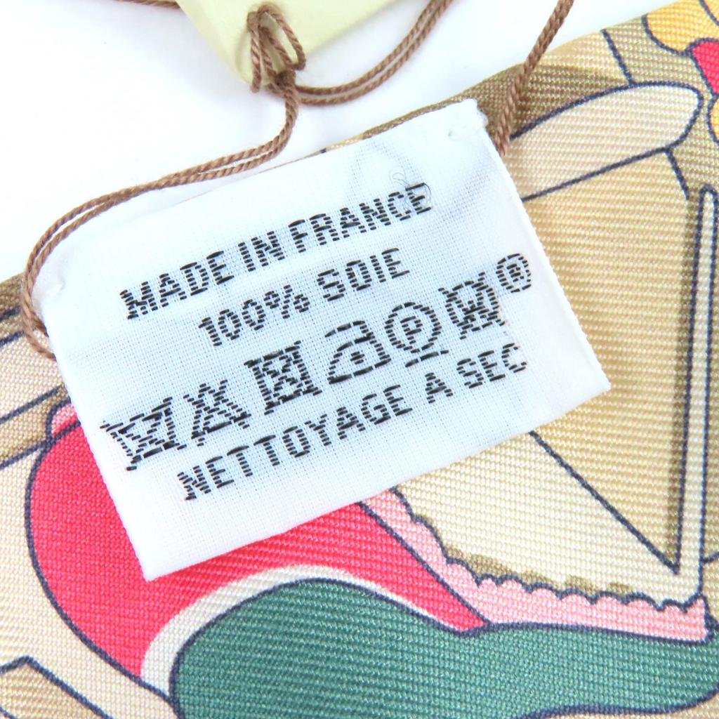 Pristine HERMES scarf Twilly Pony Pit Stop silk Women Used