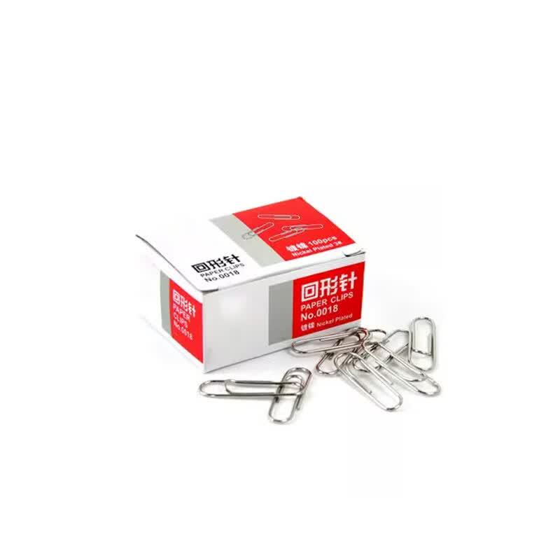 Boxed Electroplated Office Paperclips