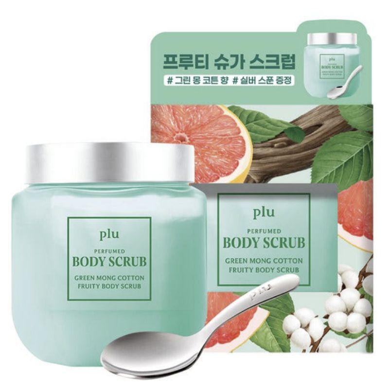 PLU Perfumed Fruity Sugar Body Scrub – Green Mong Cotton 500g