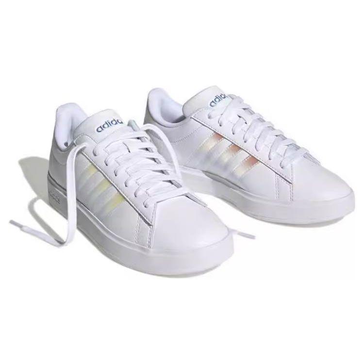 adidas Grand Court 2.0 Bequeme Vielseitige Trendige Langlebige Low-Top Sneaker Damen Sneaker Weiß IE1868