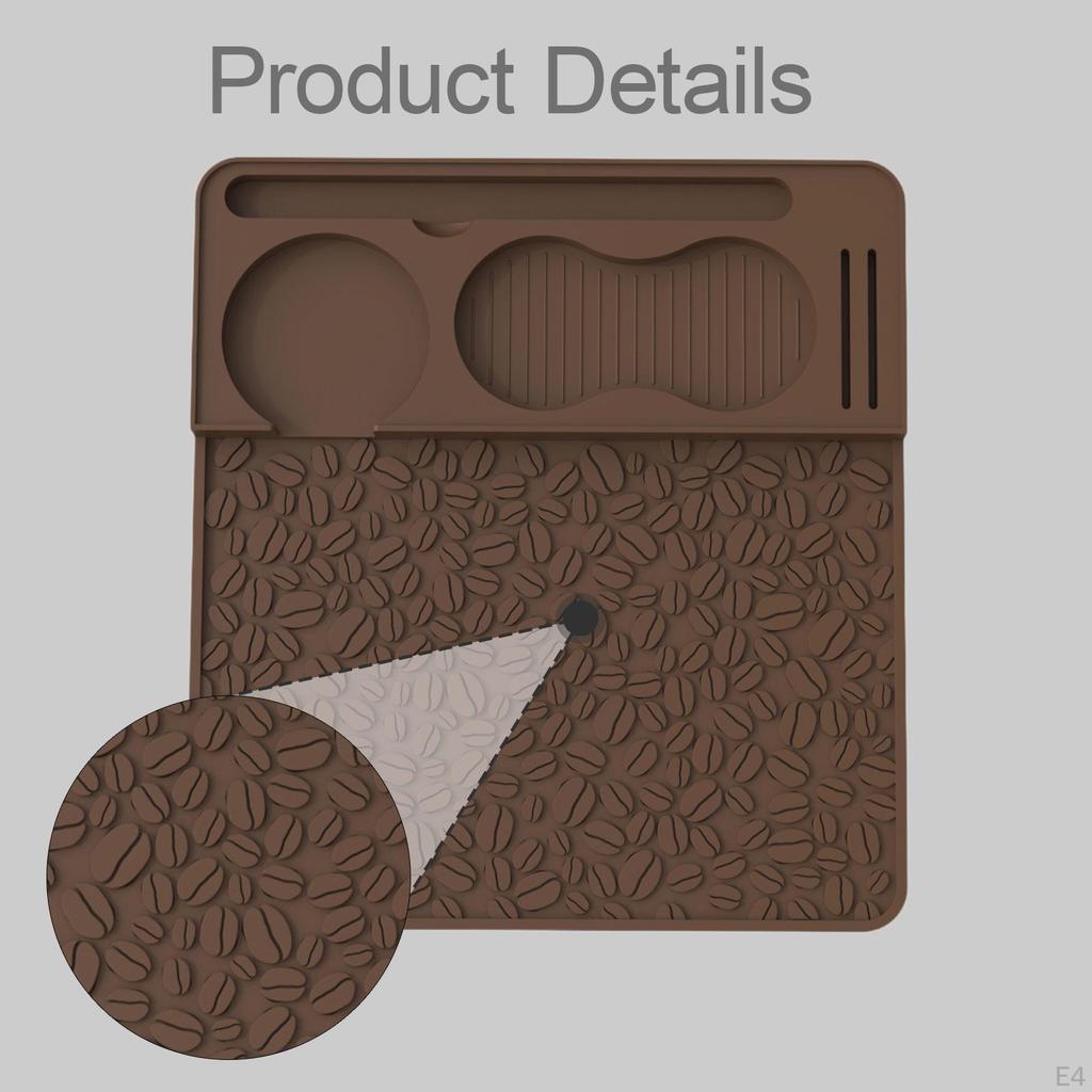 Silicone Espresso Mat, Practical And Non-slip, Coffee Accessory for Countertop Office