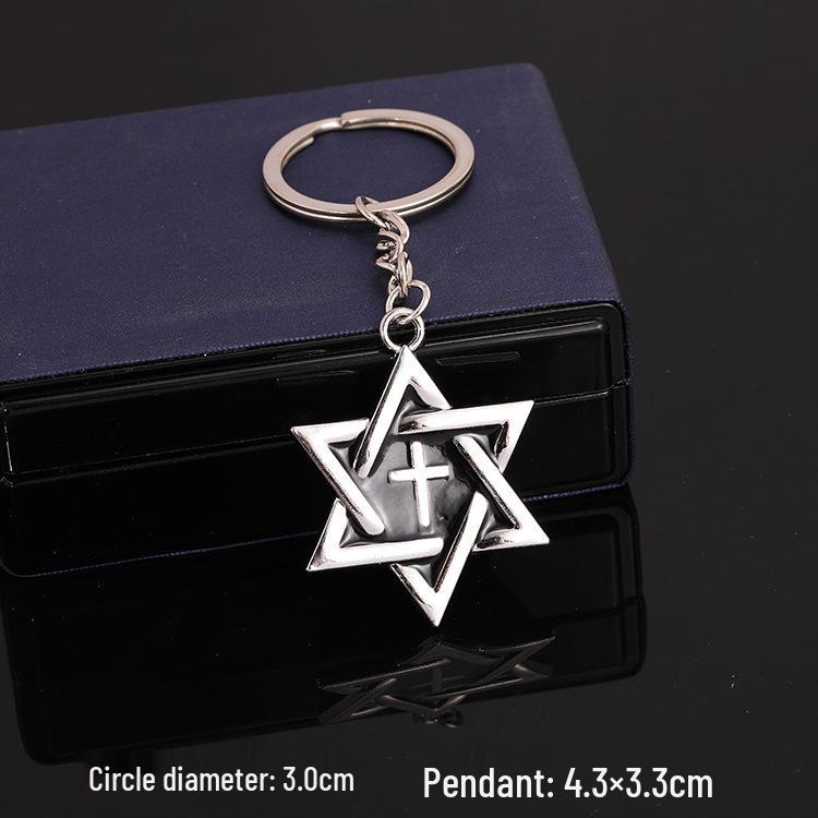 European & American Rock Guitar Keychain: Hip Hop Drip Oil Alloy Pendant Charm for Women's Bags