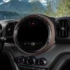 FDAIUN Mini F60 Center Control Navigation Decorative Frame, ABS Material, Stylish Custom Dress-Up, Interior Panel, 8.8in/22.5cm, Wood Stripe (Brown)