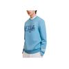 Fila X V&A Collaboration Morgan Series Floral Bird Pattern Crew Neck Pullover Casual Knit Sweatshirt Men Sweatshirt Cyan F11M418201F-BU
