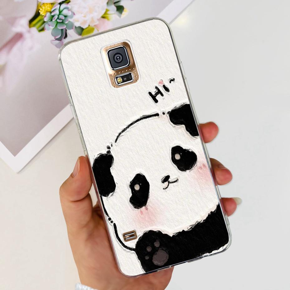 Lovely Printing Case For Samsung Galaxy S5 5.1" Clear TPU Soft Silicone Back Cover For Samsung S5 I9600 SM-G900F Phone Cases
