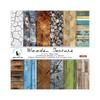 24 Sheets Wooden Texture Craft Paper Pads Cutting Dies Art Background Origami Scrapbooking Card Making