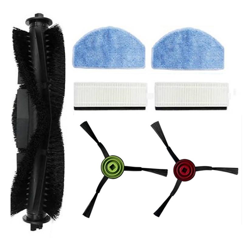 YCOC-Accessory Main Side Brush Mop Filter Set Of 7 Pcs For Laresar Mars 01/Lubluelu SL68 Vacuum Cleaners