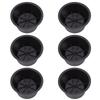 6Pcs Furniture Risers Round Plastic Furniture Lift Riser for Bed Table Couch Black 2.8in