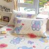 Cartoon Bed Sheets Set for Kids 100%Cotton Fitted Sheet with Elastic Band Cute Elephant Printed Bed Sheets for Single Bed King