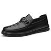 Crocodile Pattern Genuine Leather Mens Shoes High Quality Casual Driving Shoes Luxury Brand Business Shoes Comfort Slip On Flats