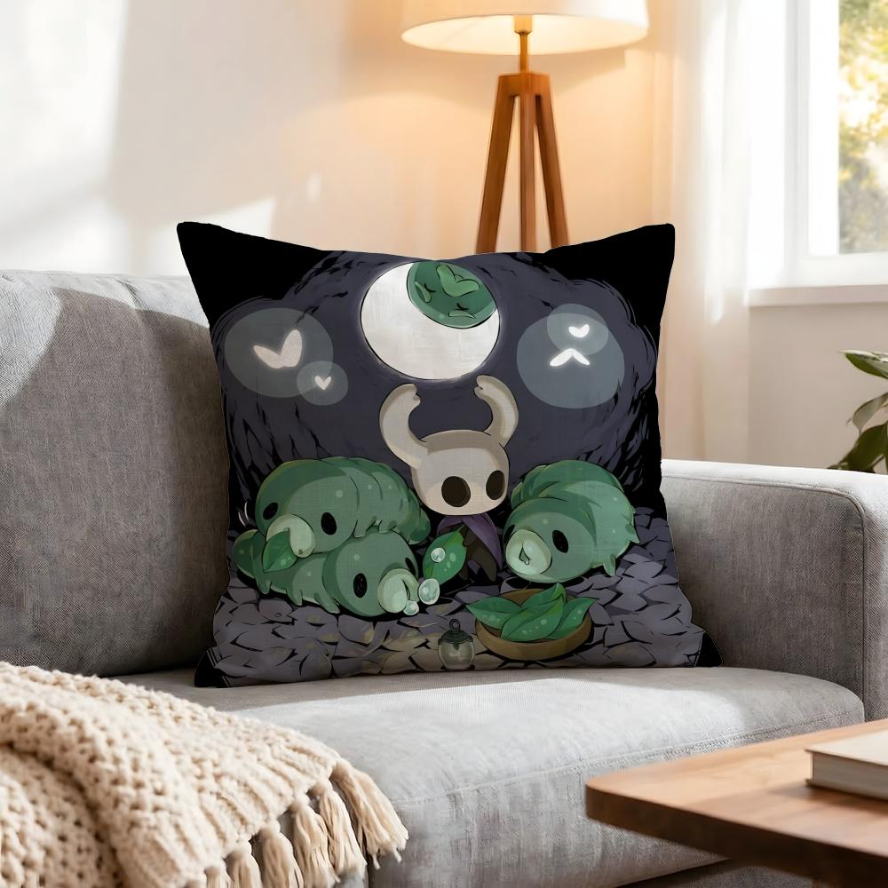 Game Hollow Knight Cushion Cover 1Pcs Decorative Covers Soft Cushion Case For Sofa Couch Decor 40X40 45X45 Pillowcases