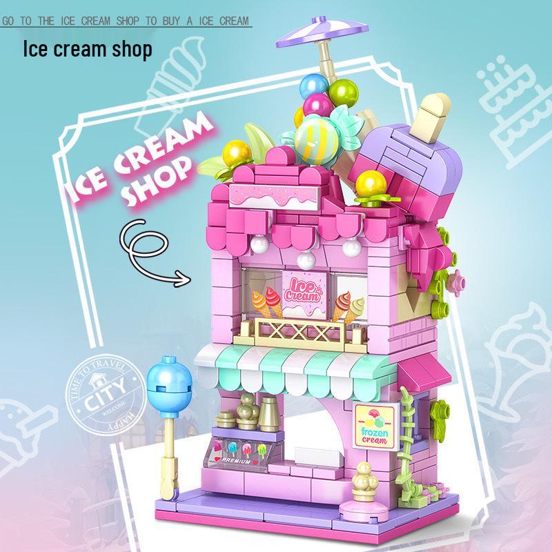 

Keeppley Міські Моделі Будівельні Блоки - Серія Вуличний Вигляд, Сумісні з Lego, для Дітей, Набір Іграшок для Складання, Подарункова Коробка