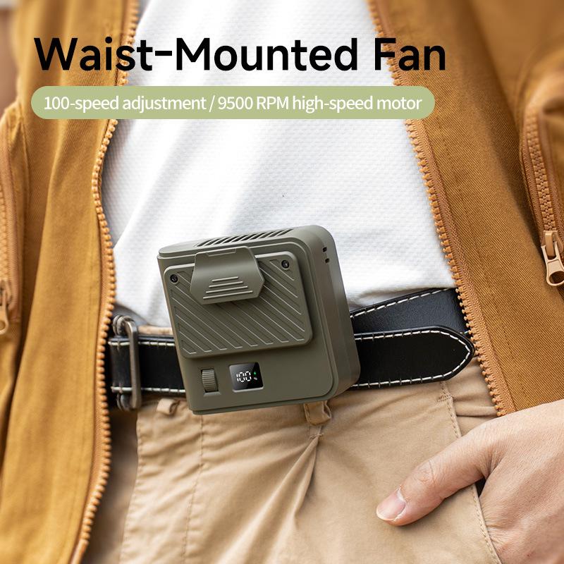 2026 Model 100W Large-Blown Portable Waist Fan
