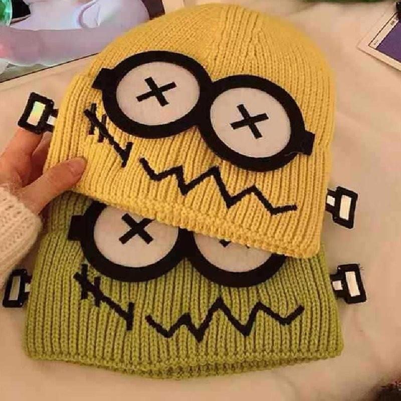 Adorable Cartoon Knit Beanie Hat For Women Warm Ear Protection Winter Headwear