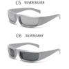 Y2K Sonnenbrillen für Damen Herren Unisex Steampunk Sport Punk Brillen Mode Zukunftsstil