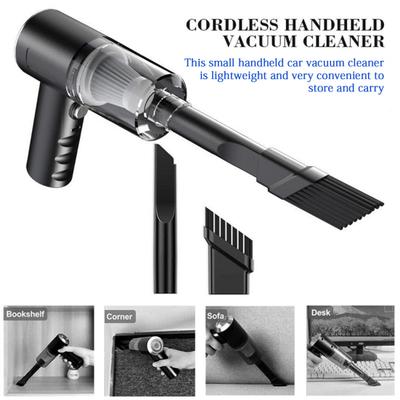 Cordless Car Vacuum Cleaner with Powerful Suction Ergonomic Handle Low Noise Lightweight Portable