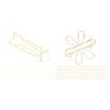 100Pcs Funny Planner Clips Innovative Cute Design Anti Rust Electroplating Process Gold Paper Clips 