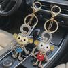 Charming Rhinestone Monkey Keychain - Women's Bag Charm & Zodiac Monkey Pendant Gift