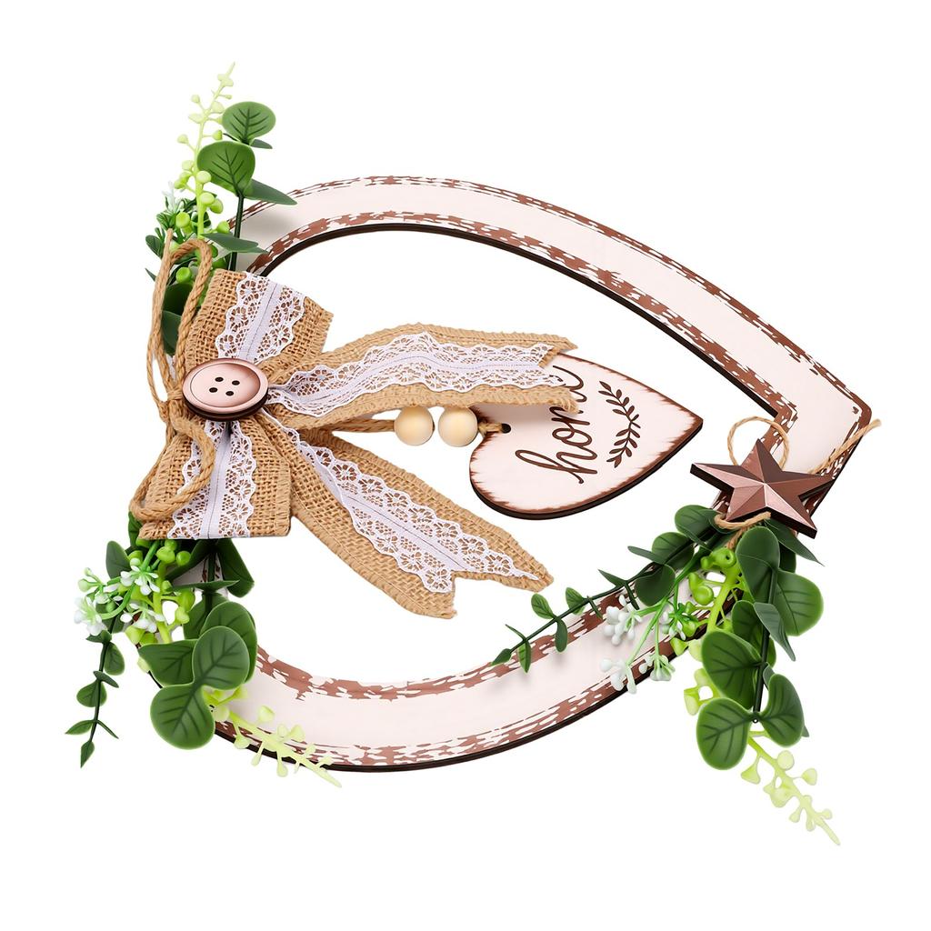 Heart Shaped Wall Decor 11.73 Inch Rustic Wooden Ornament