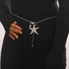 Seestern Taillenkette für Damen Boho Gürtel Verstellbare Länge Sommer Strandurlaub Accessoire für Kleider