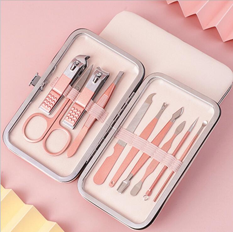 New Nail Clippers Manicure Set, Travel Mini Nail Clippers Kit Pedicure Care Tools, Stainless Steel Grooming kit