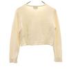 COURREGES Made In Japan Long Sleeve Race Switching Knit Cardigan 38 Ivory Women Used