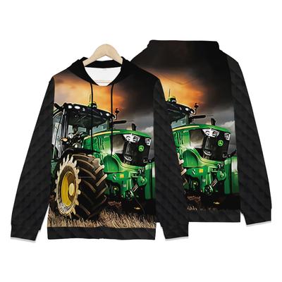 Hanorace Kawaii Camioane Tractoare Hanorace cu imprimeu 3D Băieți Fete Hanorace cu glugă unisex Desene animate copii Moda Hanorac supradimensionat