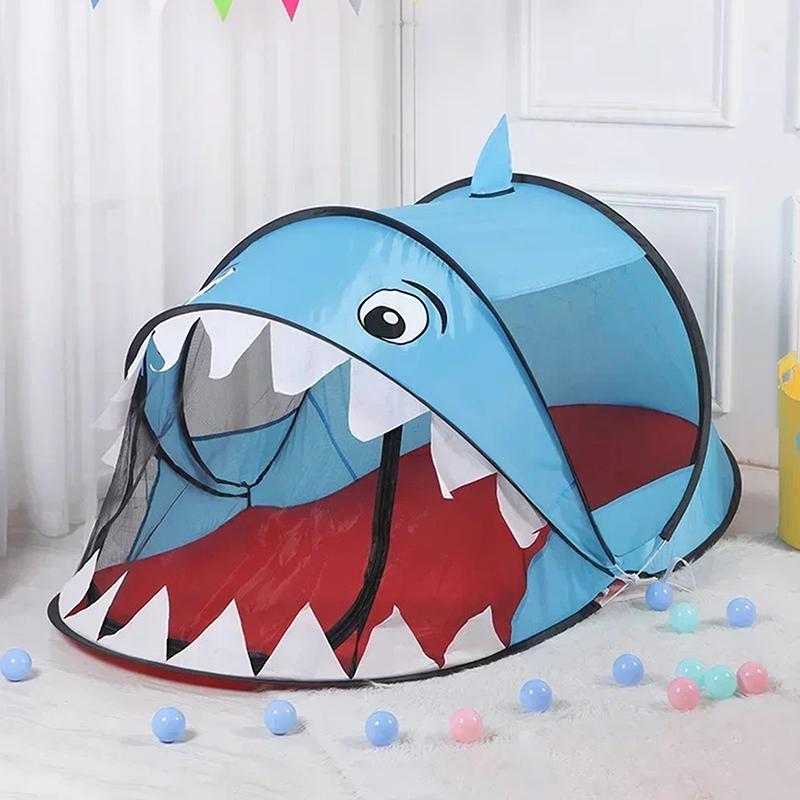 Namiot Pop Up Zabawka Plenerowy Wewnętrzny Siatka Basen z Kulami dla Niemowląt Dropship Przenośny Namiot dla Dzieci Tygrys Kreskówkowe Zwierzę Dziecięcy Domek do Zabawy