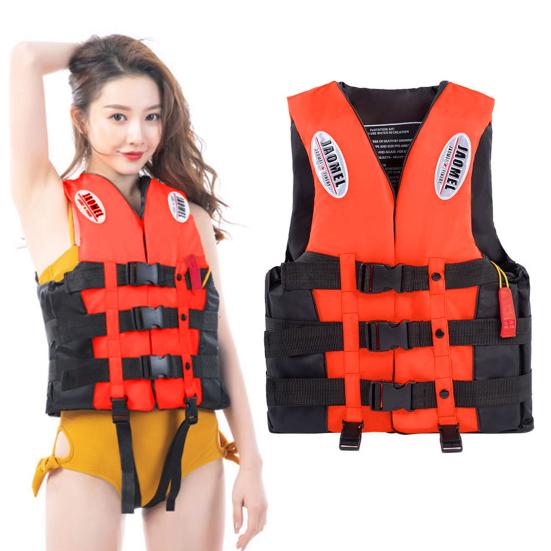 Adult Life Jacket 100N Buoyancy Paddle Life Vest Adjustable Flotation Device with Reflective Strip for Kayak Boat Surf Water Sports
