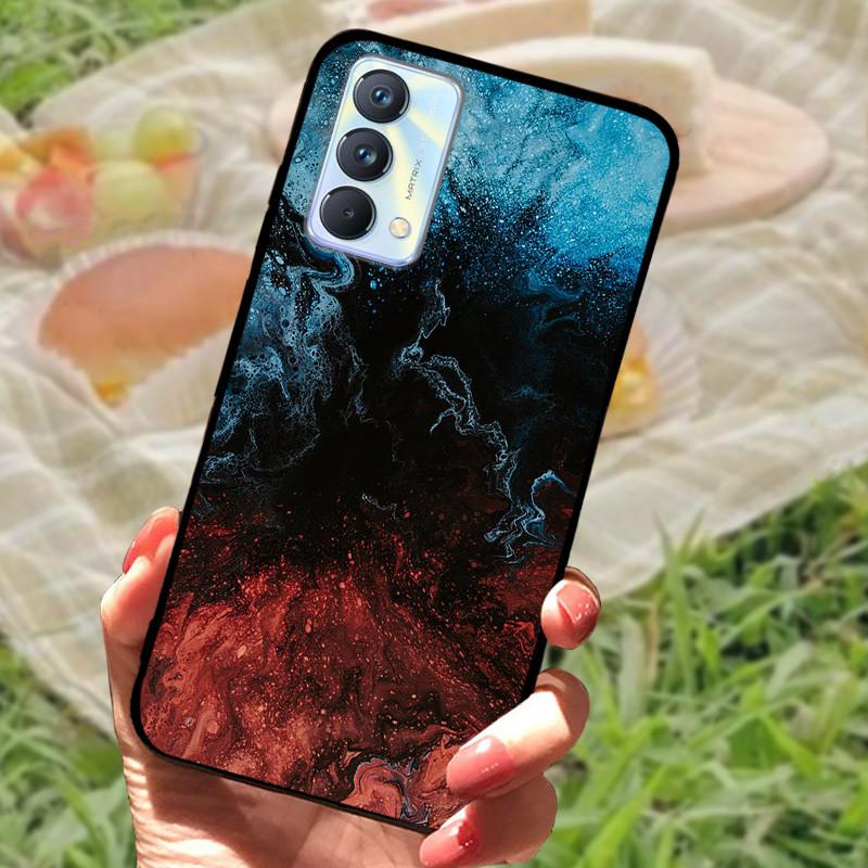 Für Realme GT Master Edition Hülle Marmor bemaltes Cover Weiches Silikon Stoßfeste Handyhülle Für Realme GT Master Hülle Bumper