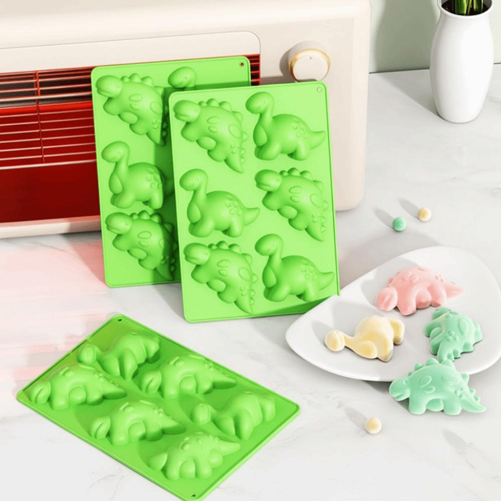 No-Stick Silicone Molds Cute Cartoon Dinosaur Molds Durable Baking Molds  Cake Decoration