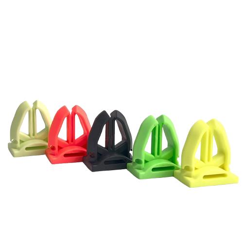Portable Rubber Fishing Rod Holder for Various Fishing Pole Fastener Binding Clip Tight Fishing Accessories