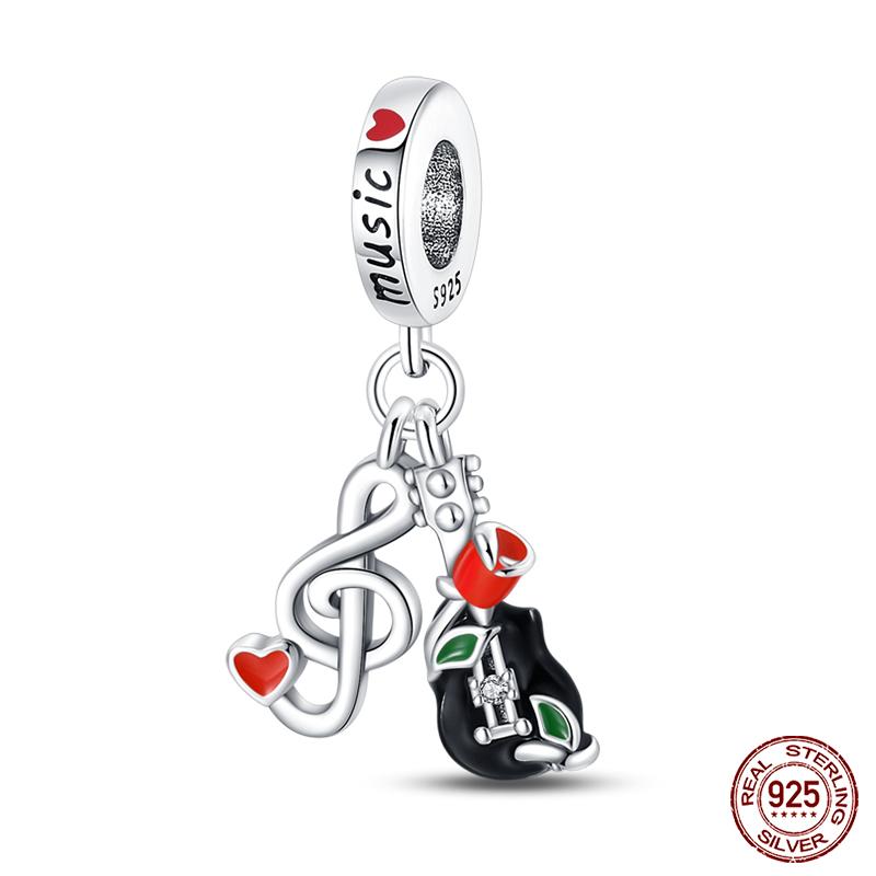 Fit Qikaola Original Bracelets Copper Music Symbol Drawing Plate Medicine Box Career Series Charms Beads For Diy Jewelry