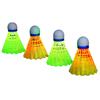 4 Pack LED Badminton Shuttlecocks, Sport Nylon Shuttlecocks Kits, Stable & Durable Sports Training Ball In/Outdoor Game