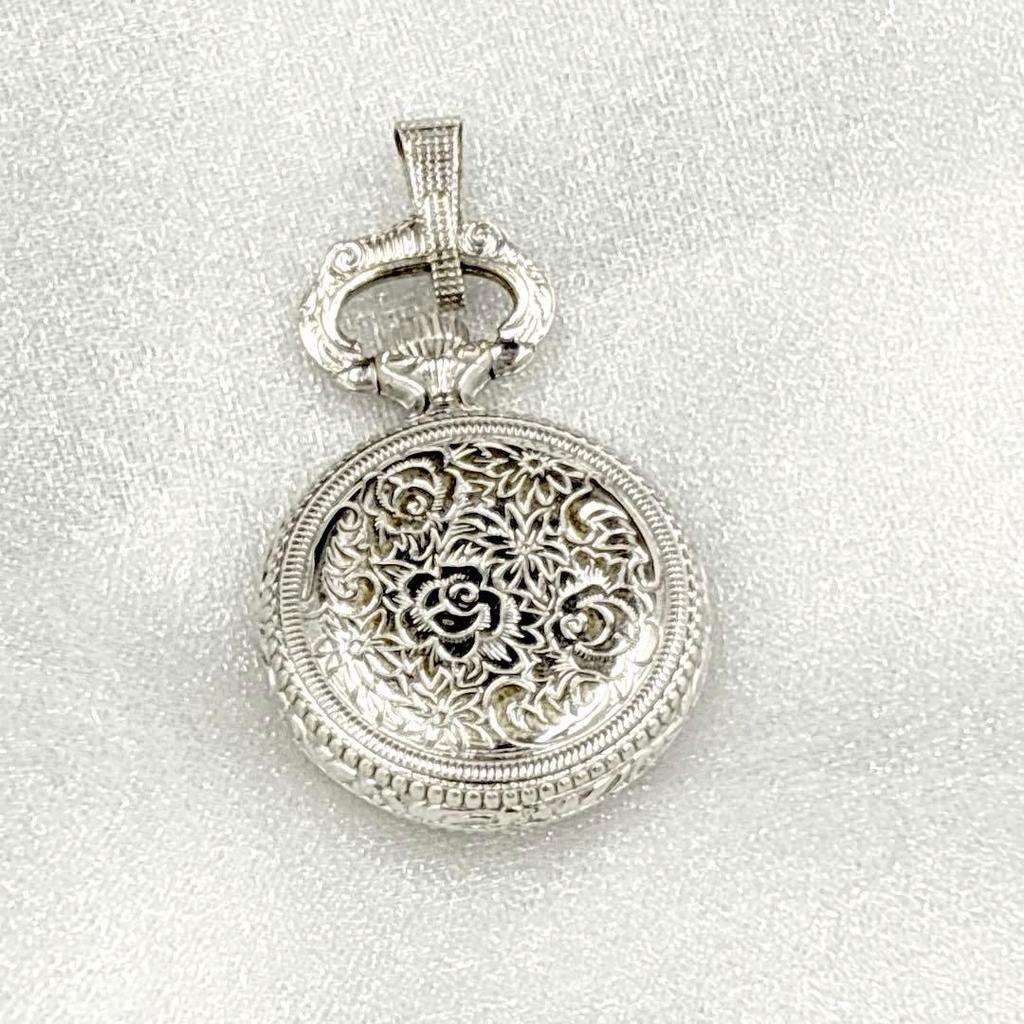 Used Excellent condition * CITIZEN Pocket Watch 17JEWELS Silver Color Hand-wound