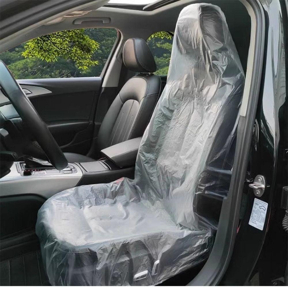 100pcs Universal Size Disposable Car Seat Covers Car Maintenance Seat Covers Car Maintenance