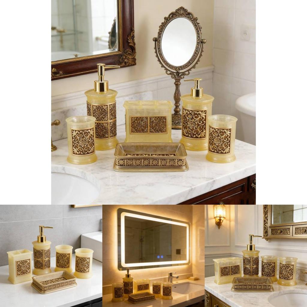 Modern Glass Soap Dispenser And Toothbrush Holder With 300ml Capacity For Bathroom Decor