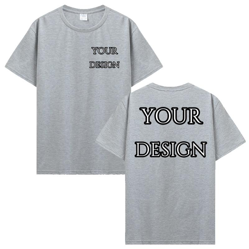 Custom T Shirt Make Your Design Logo Text Print Tshirt Personalized Gift Customized Front And Back Logo Text Photos Tees Tops