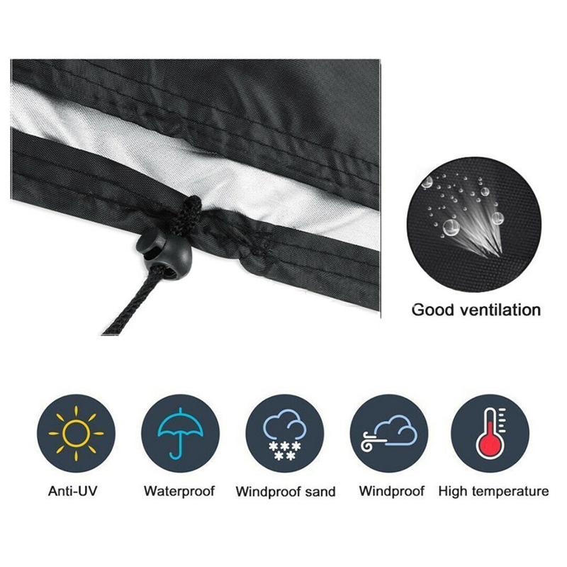 70x70CM Outdoor Wild Blow Barbecue Cover Circular Waterproof Barbecue Cover Outdoor Dust Prevention Barbecue Protection