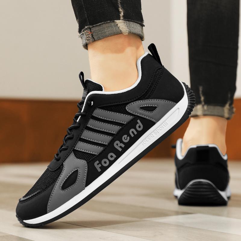 Men's Shoes 2025 Summer New Trend Men's Versatile Sports Shoes Platform Wear-resistant Breathable Mesh Niche Casual Shoes